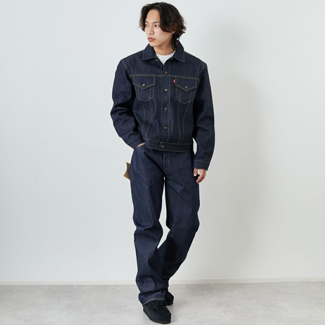 LEVIS Vintage Clohing [リーバイス ヴィンテージ クロージング] 1933MODEL オーガニック リジット ジーンズ [33501-00] 49 1933 50 &&モデル身長：179cm 着用サイズ：34&&