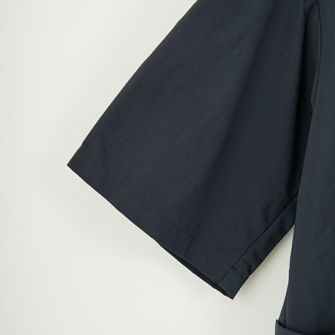 amne [アンヌ] ナイロンパークシャツ [AMN-SH-052] BLACK