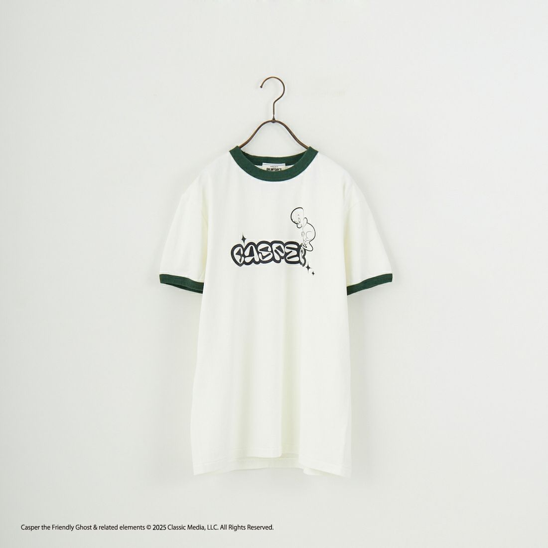 BALMYDAY'S [バルミーデイズ] CASPER リンガーTシャツ [BAL-25SS-CS11] OFF/GREEN