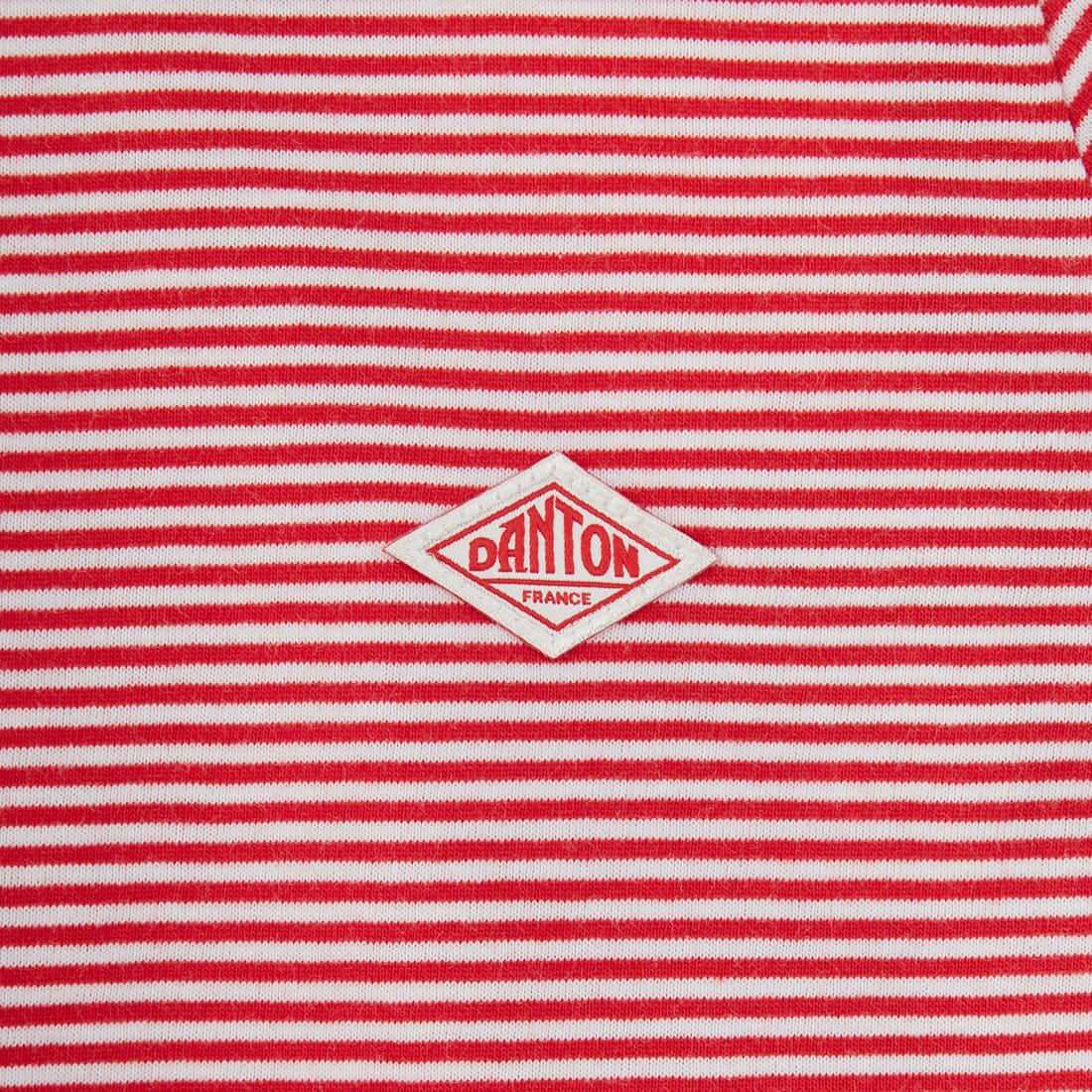 DANTON [ダントン] キッズクルーネックボーダーTシャツ [DT-C0206CVT] RED/WHITE
