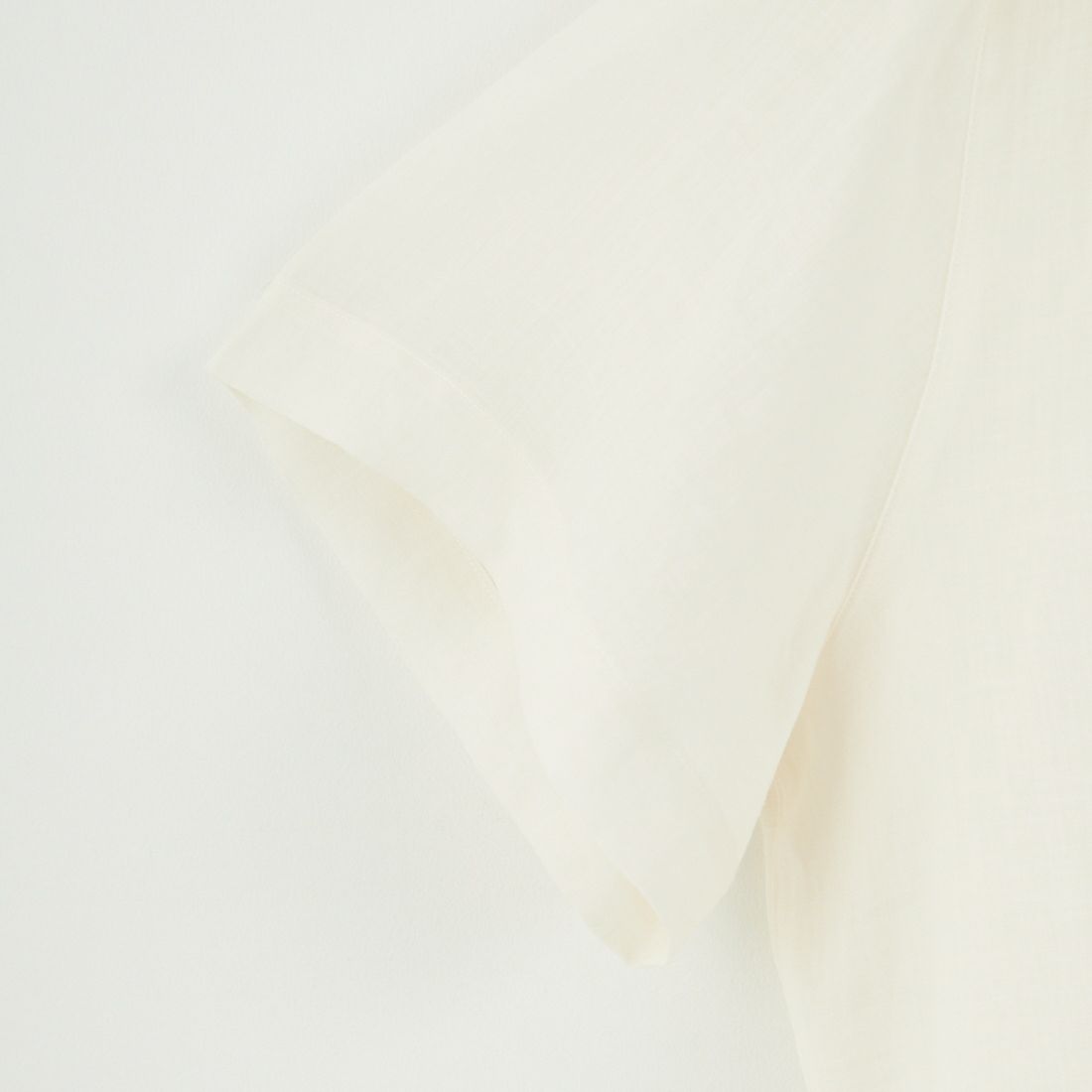 le glazik [ルグラジック] ラミーギャザーショートスリーブシャツ [LG-B0381RAT] IVORY