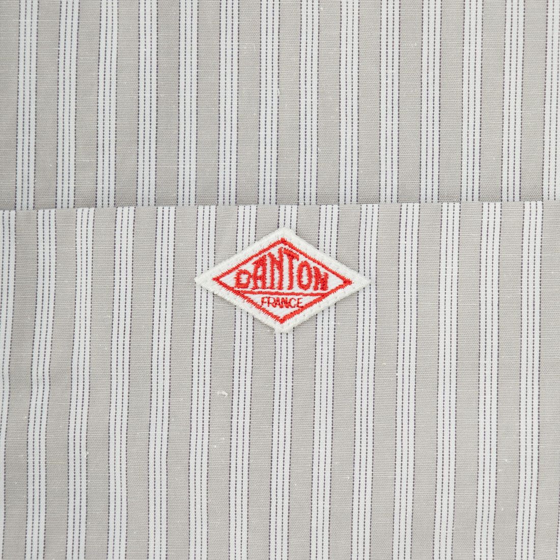 DANTON [ダントン] コットンリネン ストライプバンドカラーシャツ [JD-3788SCP] GRY/WHT ST