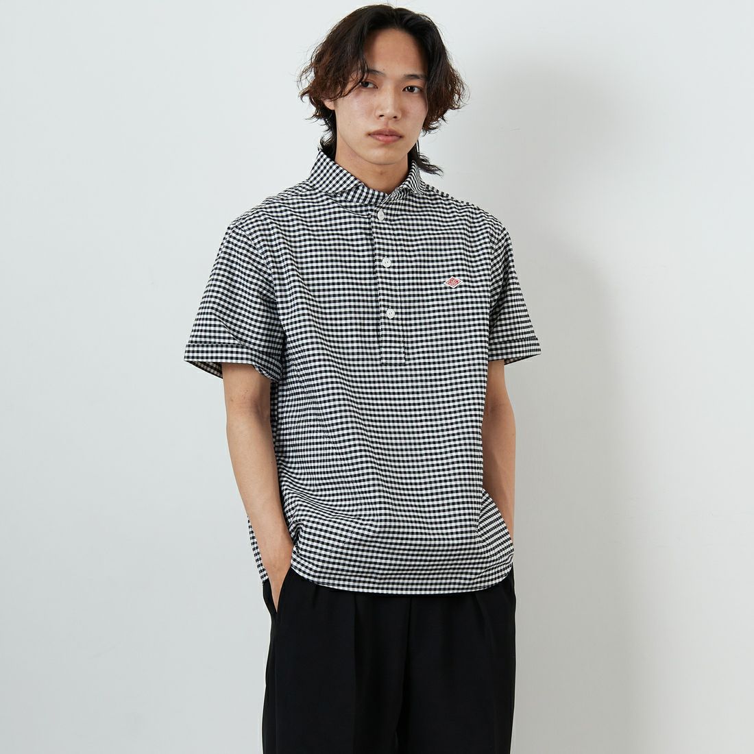 BK/WH GNGM&&モデル身長：179cm 着用サイズ：42&&