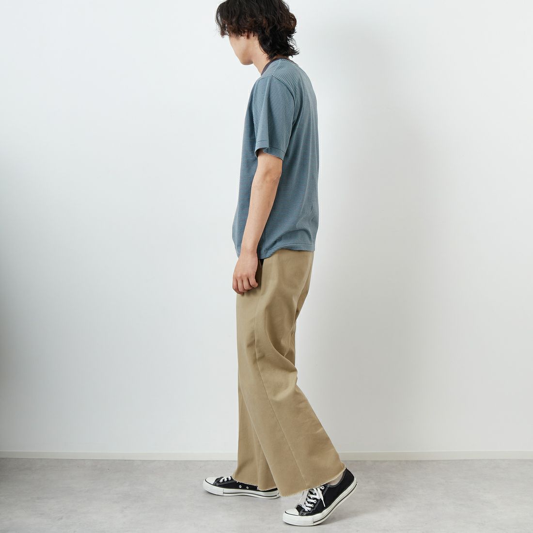 DANTON [ダントン] ボーダーインナーTシャツ [DT-C0196CVT] NAVY/BEIGE