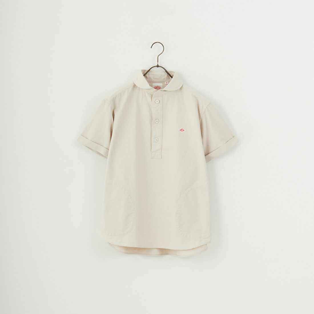 DANTON [ダントン] ラウンドカラー プルオーバーシャツ [DT-B0284SOX] OYSTER