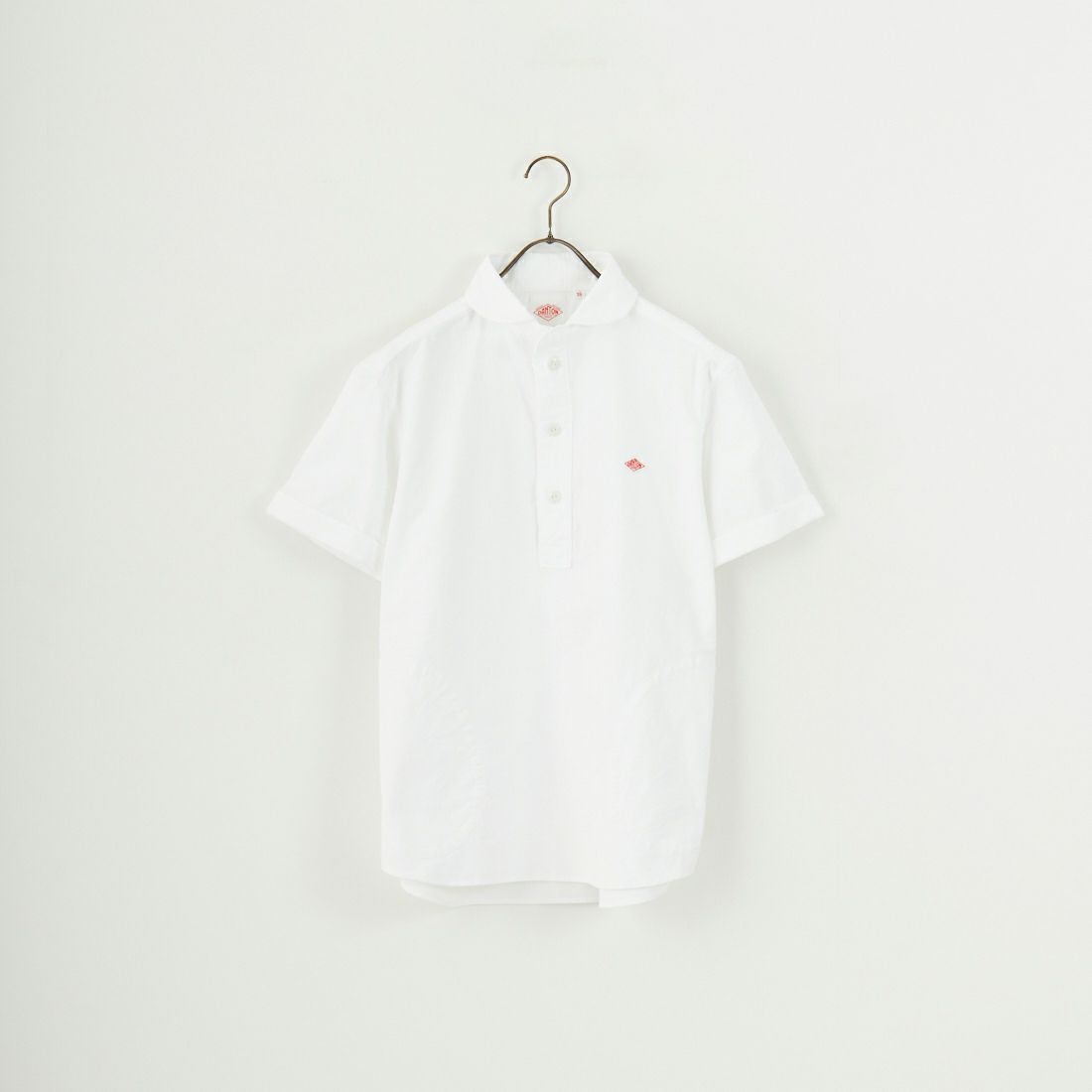 DANTON [ダントン] ラウンドカラー プルオーバーシャツ [DT-B0284SOX] WHITE