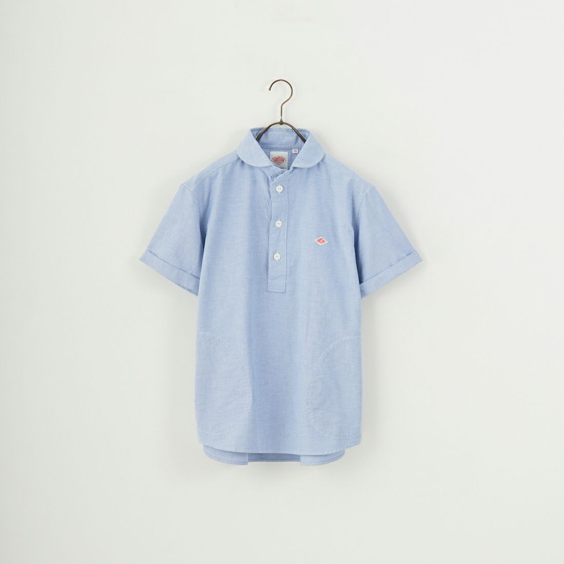 DANTON [ダントン] ラウンドカラー プルオーバーシャツ [DT-B0284SOX] BLUE