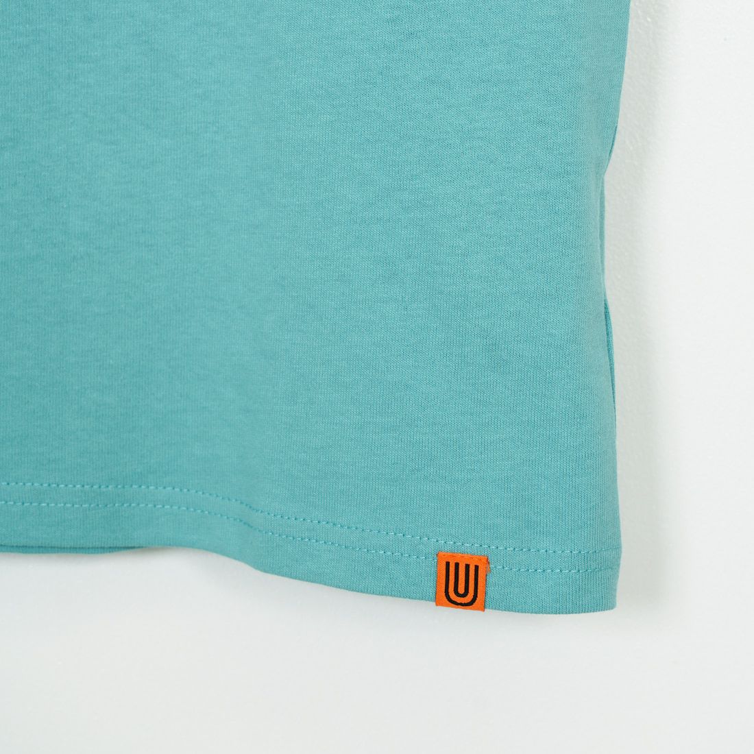 UNIVERSAL OVERALL [ユニバーサルオーバーオール] 別注 ロゴプリント リンガーTシャツ [U2513209IN-JF] T.BLUE/NVY