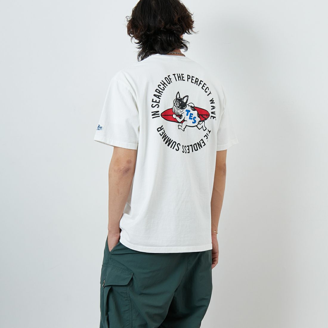 07 WHITE&&モデル身長：179cm 着用サイズ：XL&&