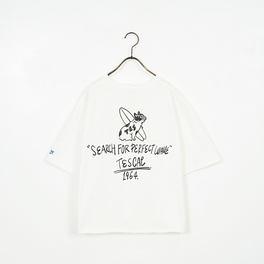 The Endless Summer [エンドレスサマー] 別注 手書き風ロゴ BUHIバックプリント カットオフTシャツ [FH-25574508-JF] WHITE