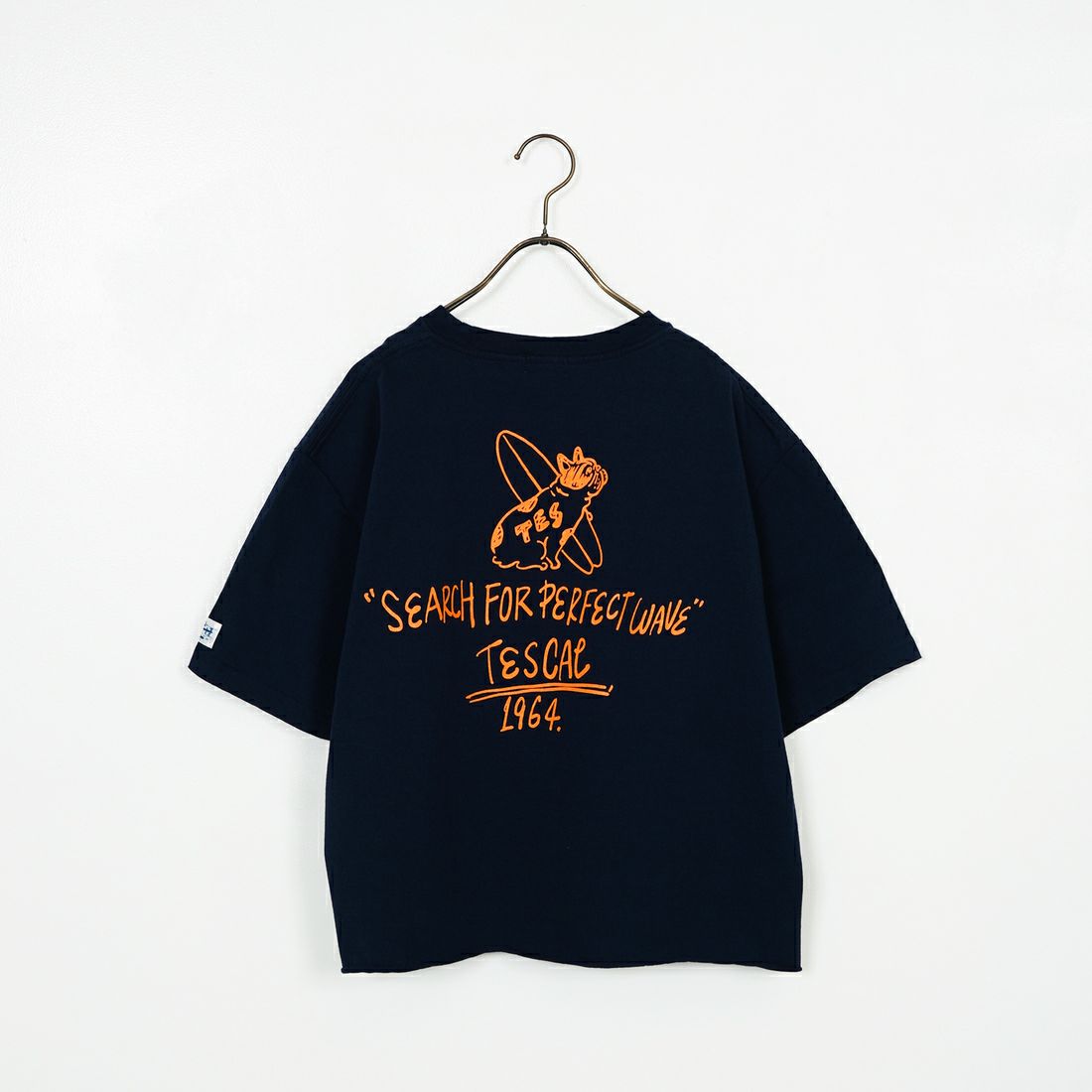 The Endless Summer [エンドレスサマー] 別注 手書き風ロゴ BUHIバックプリント カットオフTシャツ [FH-25574508-JF] NAVY