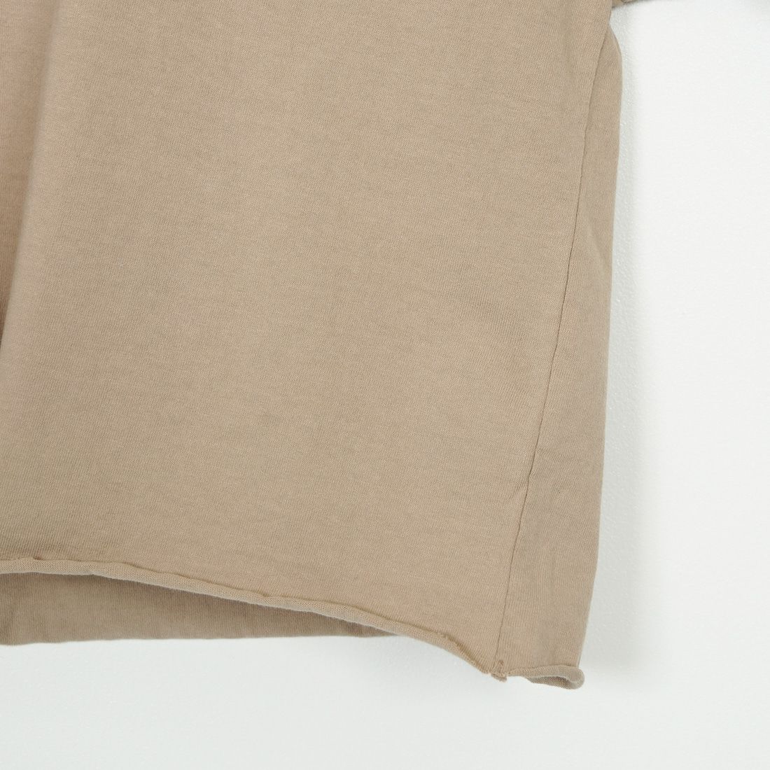 The Endless Summer [エンドレスサマー] 別注 TES CALフロッキーロゴプリント カットオフTシャツ [FH-25574509-JF] BEIGE
