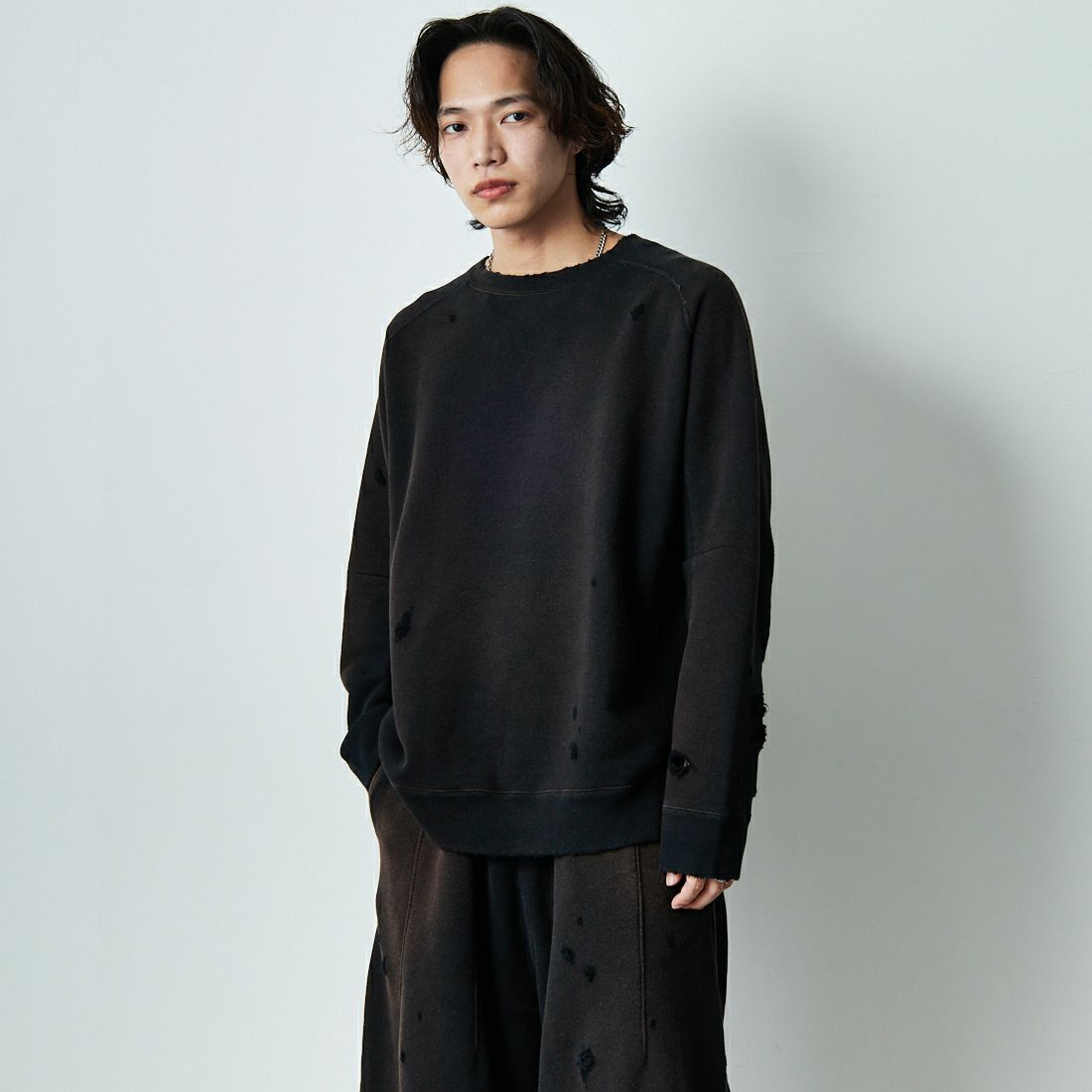 D BLACK&&モデル身長：179cm 着用サイズ：L&&