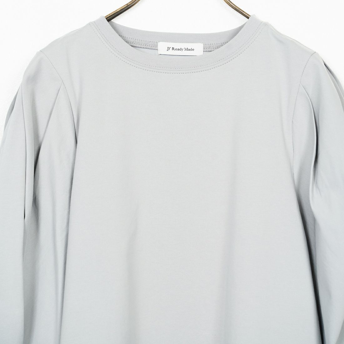 Jf Ready Made [ジェイエフレディメイド] 袖タックデザイン シルケットTシャツ [3112102] 805 ｸﾞﾚｲ