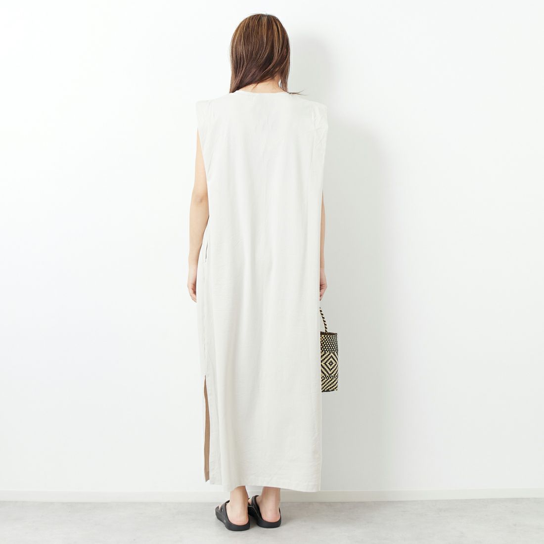 Jf Ready Made [ジェイエフレディメイド] 肩タックシルケットワンピース [3112110] 810 Lｸﾞﾚｲ