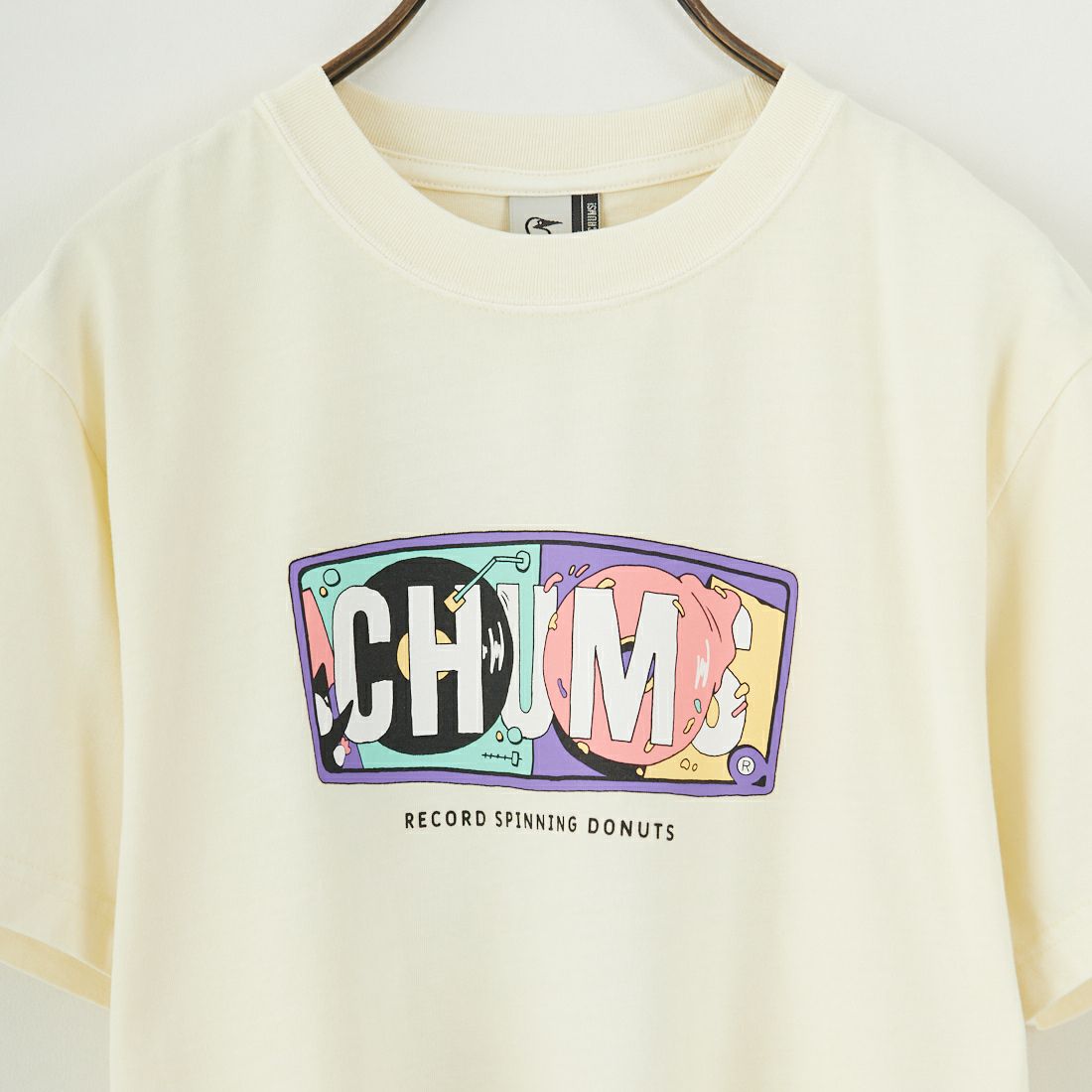 CHUMS [チャムス] レコード&ドーナツTシャツ [CH11-2530] W001 WHITE