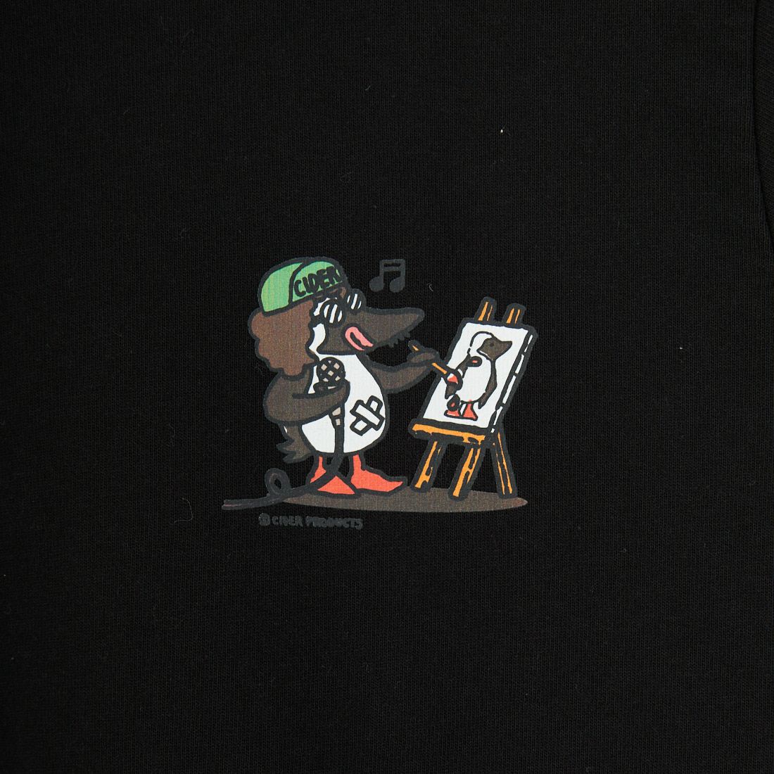 CHUMS [チャムス] かせきさいだぁ アラカルトTシャツ [CH11-2555] K001 BLACK