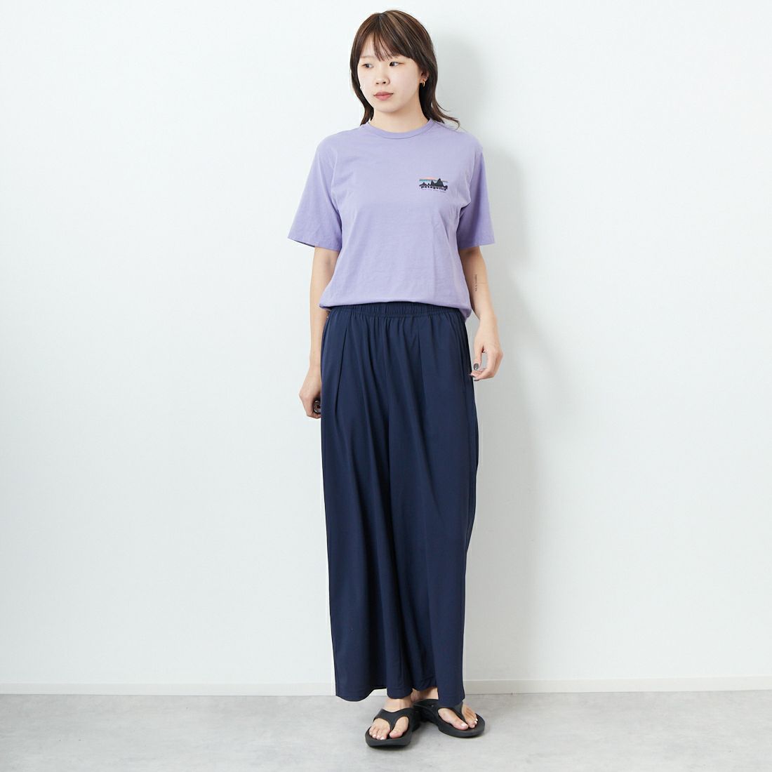 patagonia [パタゴニア] メンズ '73 スカイライン オーガニック Tシャツ [37534] CNPL &&モデル身長：167cm 着用サイズ：XS&&