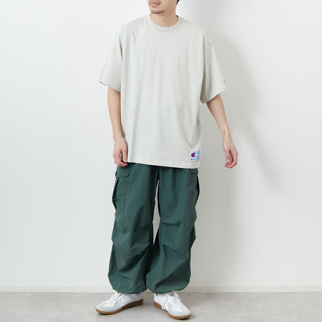 Champion [チャンピオン] ショートスリーブTシャツ [C3-V331] 810 ｵｰﾄﾐｰﾙ &&モデル身長：168cm 着用サイズ：L&&