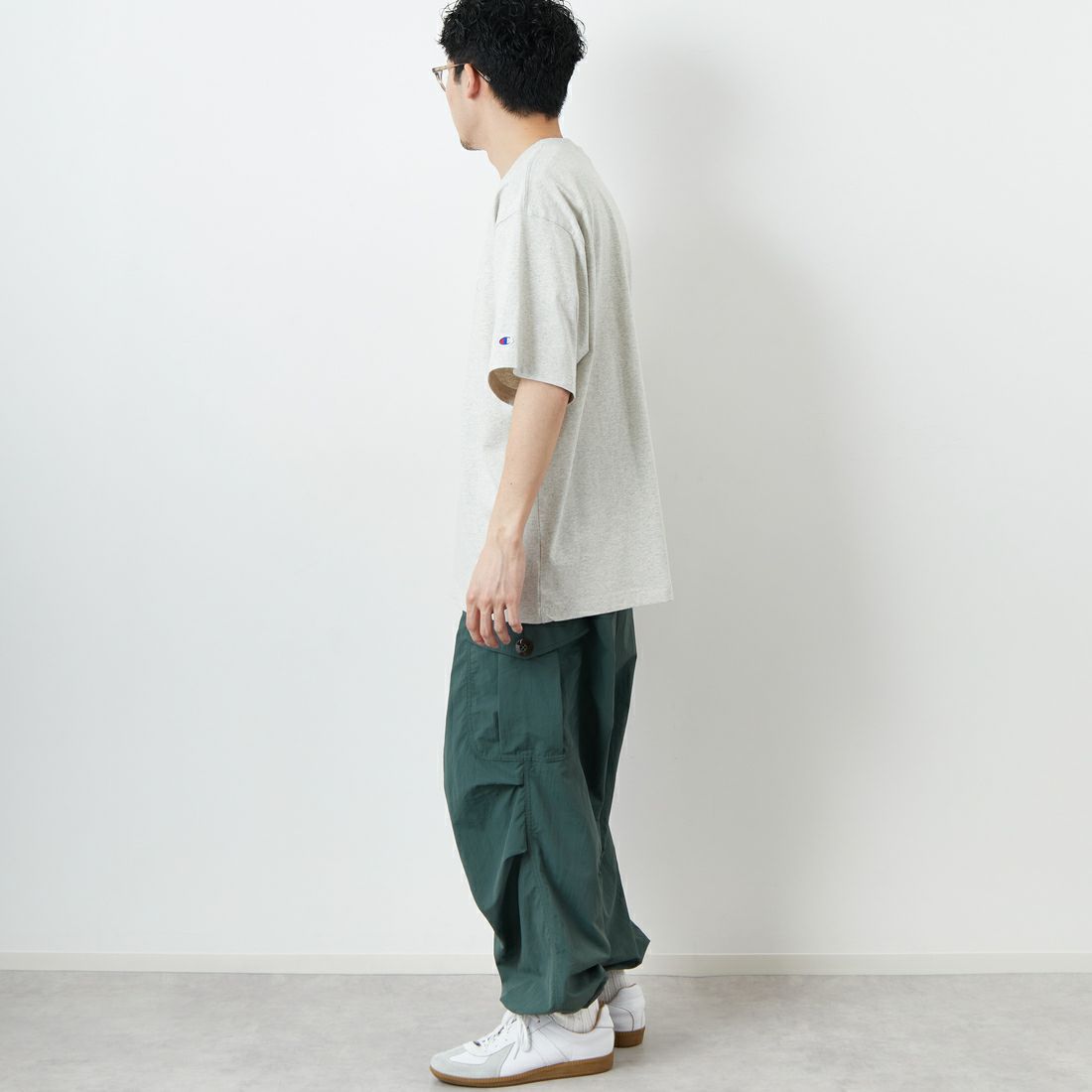 Champion [チャンピオン] ショートスリーブTシャツ [C3-V331] 810 ｵｰﾄﾐｰﾙ &&モデル身長：168cm 着用サイズ：L&&