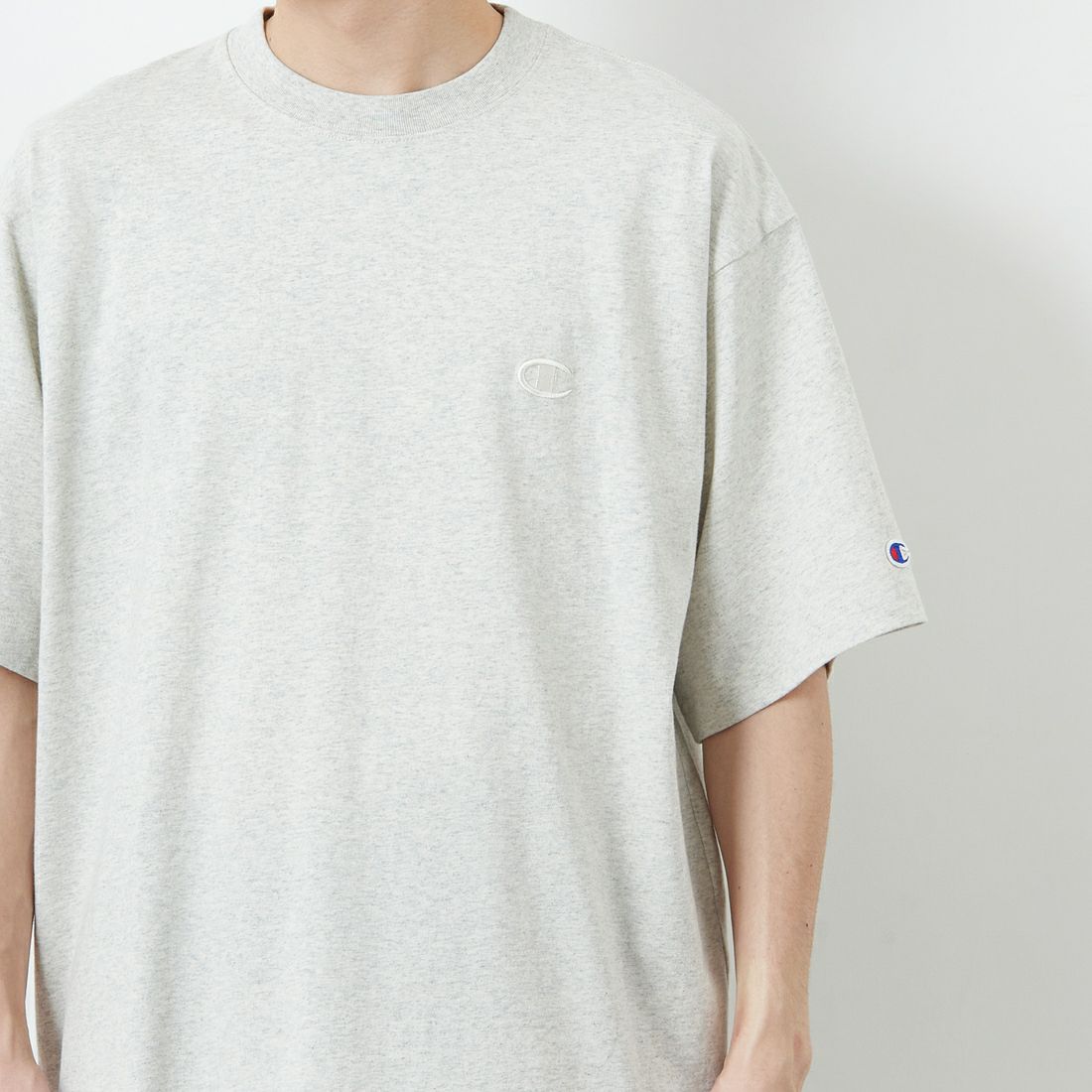 Champion [チャンピオン] ショートスリーブTシャツ [C3-V331] 810 ｵｰﾄﾐｰﾙ &&モデル身長：168cm 着用サイズ：L&&