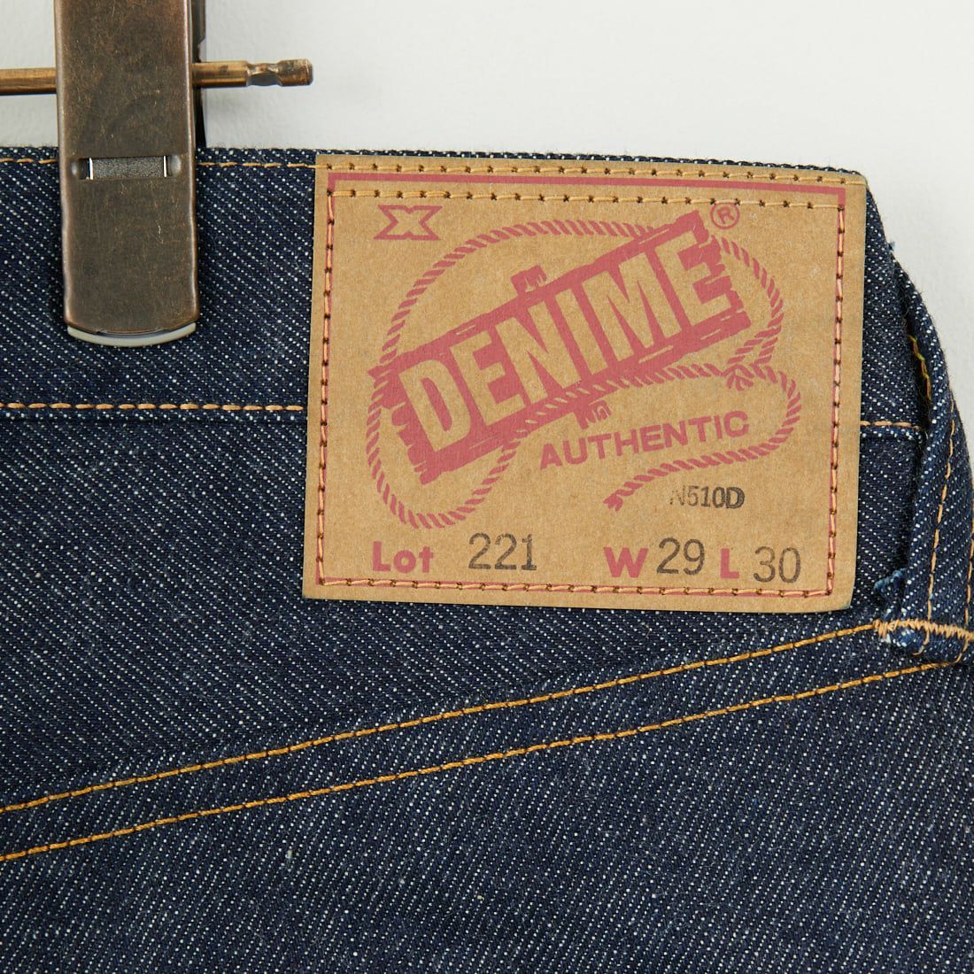 DENIME [ドゥニーム] BIG E MODEL ノンウォッシュデニム [221] NON WASH