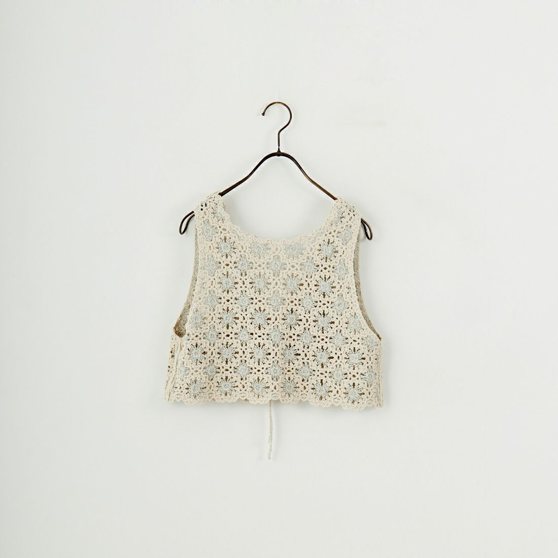 JoICEADDED [ジョイスアディッド] エンブロイダリーニットベスト [J251VT02] SOIL BEIGE
