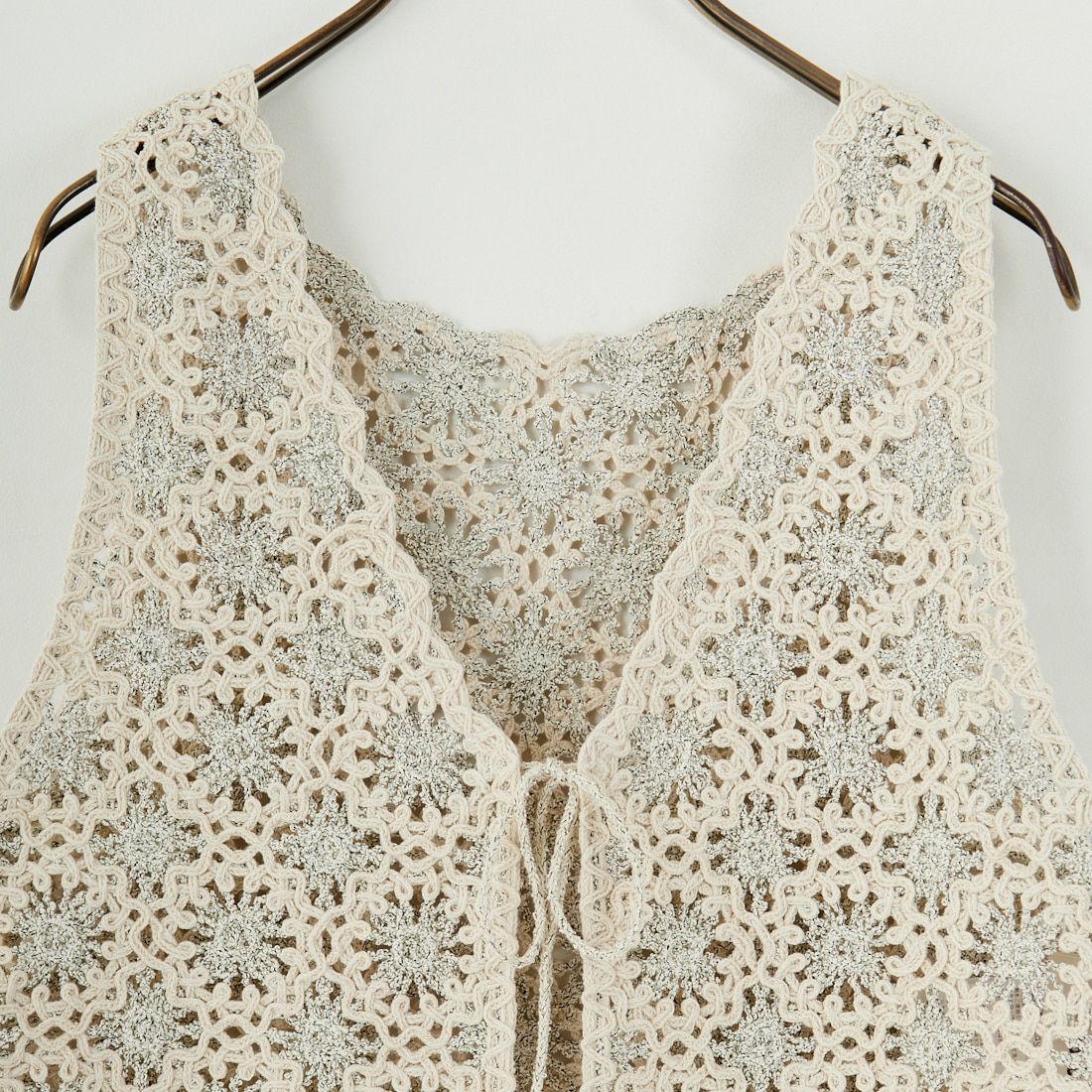 JoICEADDED [ジョイスアディッド] エンブロイダリーニットベスト [J251VT02] SOIL BEIGE