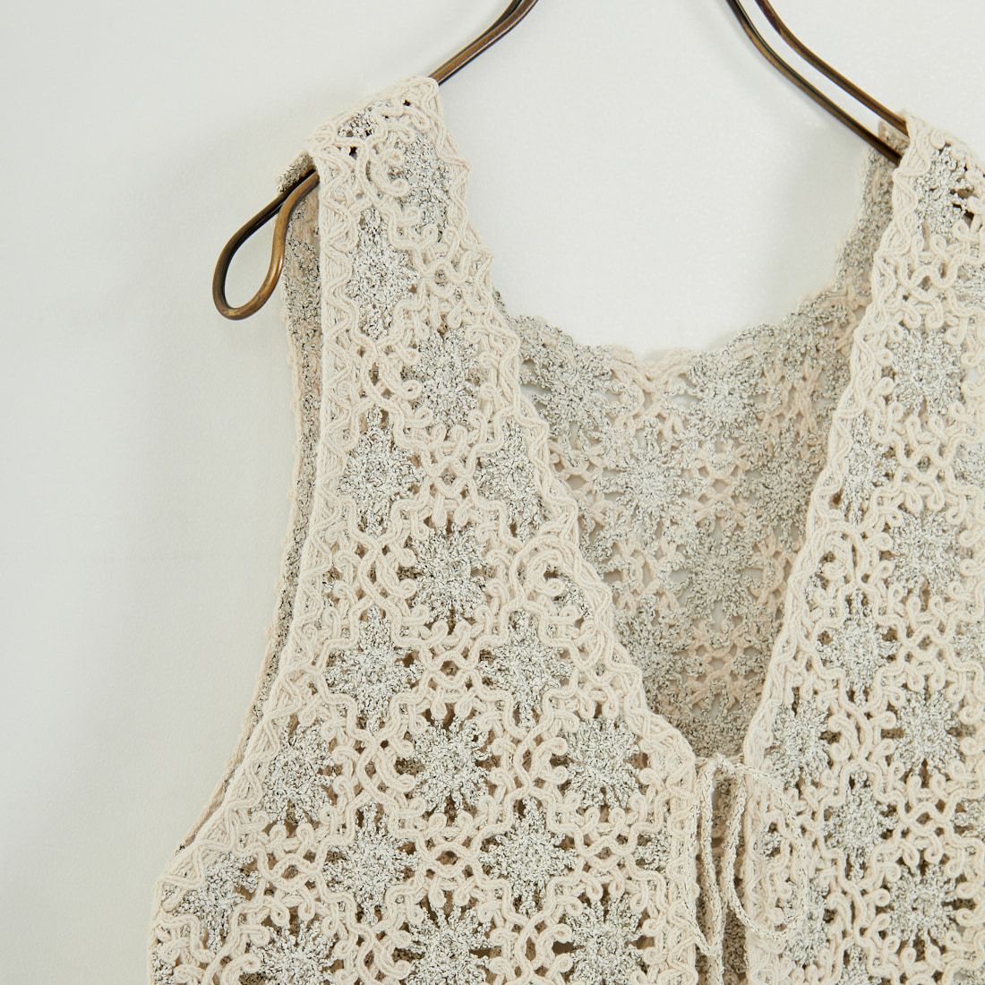 JoICEADDED [ジョイスアディッド] エンブロイダリーニットベスト [J251VT02] SOIL BEIGE