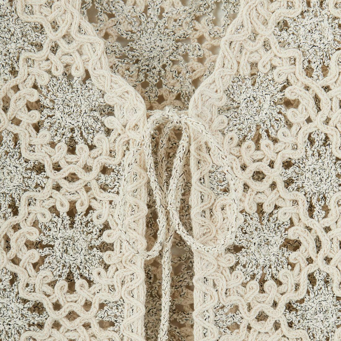 JoICEADDED [ジョイスアディッド] エンブロイダリーニットベスト [J251VT02] SOIL BEIGE