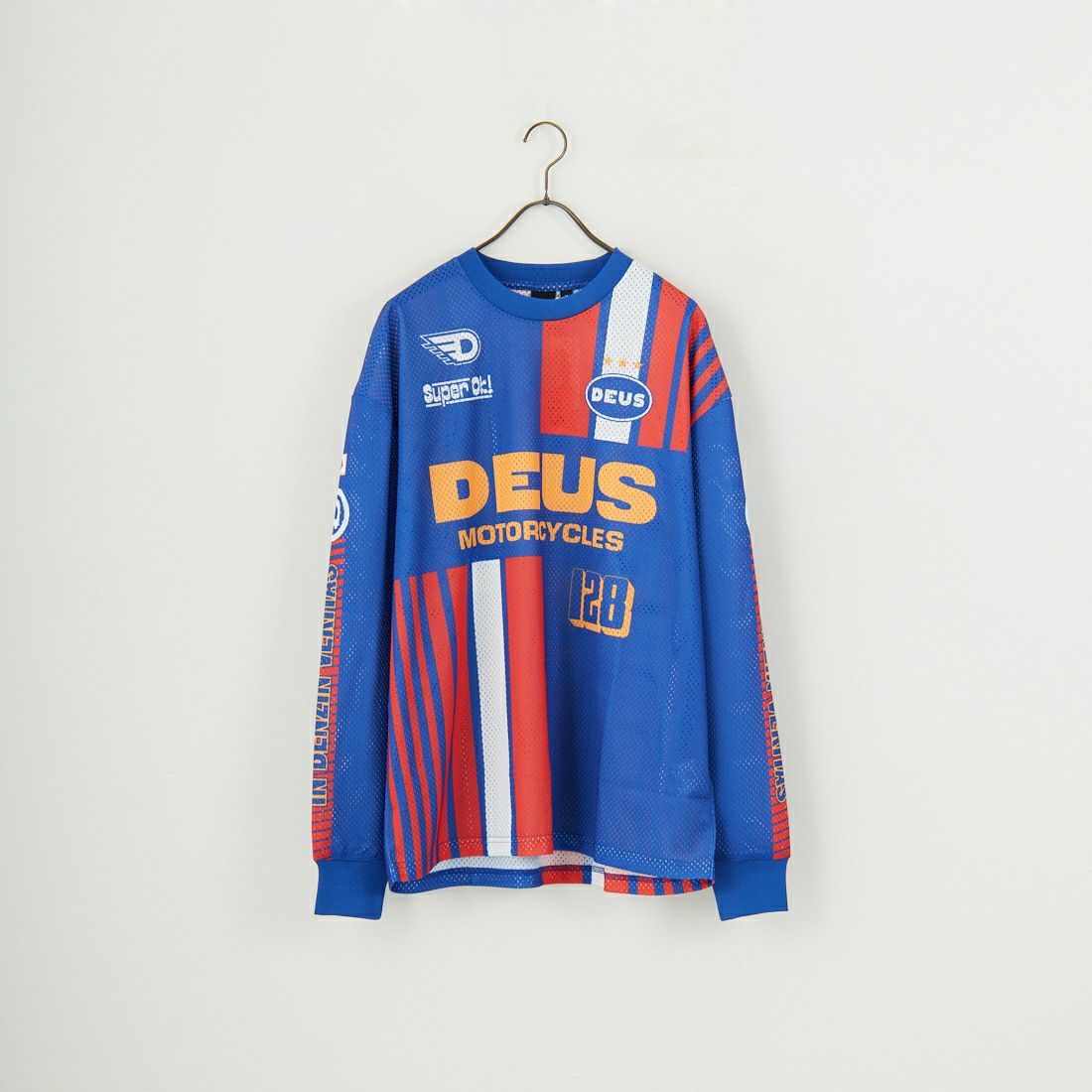 DEUS EX MACHINA [デウス エクス マキナ] LAY OFF MOTOジャージー ロングスリーブTシャツ [DMP251056] SODALITE B