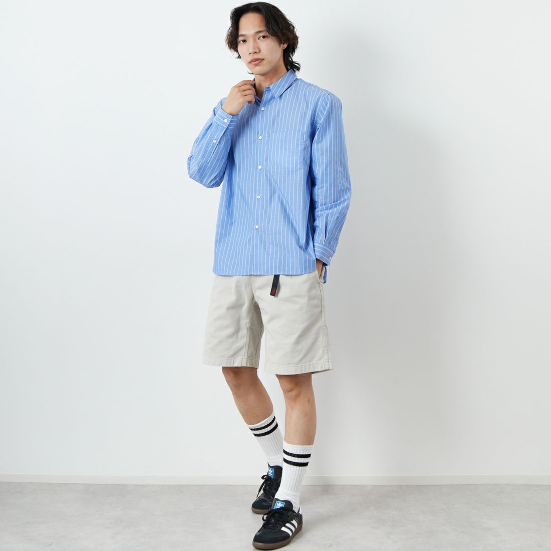 GRAMiCCi [グラミチ] Gショーツ ピグメントダイ [G4SM-P123] DUNE &&モデル身長：179cm 着用サイズ：L&&