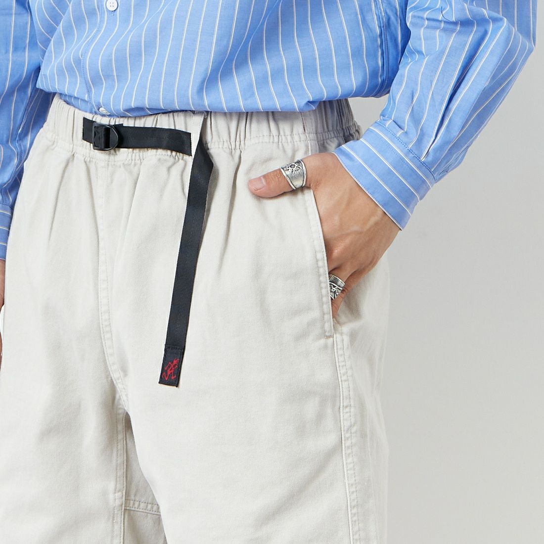 GRAMiCCi [グラミチ] Gショーツ ピグメントダイ [G4SM-P123] DUNE &&モデル身長：179cm 着用サイズ：L&&