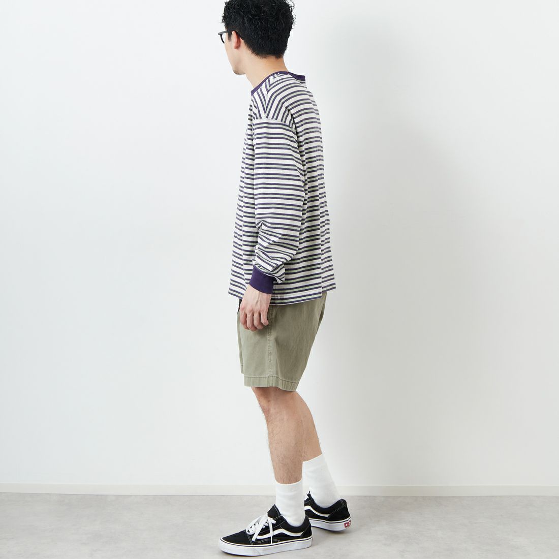 GRAMiCCi [グラミチ] Gショーツ ピグメントダイ [G4SM-P123] HERB &&モデル身長：168cm 着用サイズ：M&&