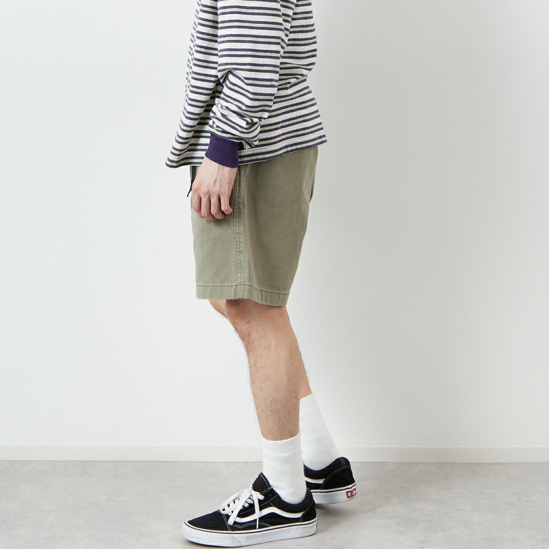 GRAMiCCi [グラミチ] Gショーツ ピグメントダイ [G4SM-P123] HERB &&モデル身長：168cm 着用サイズ：M&&