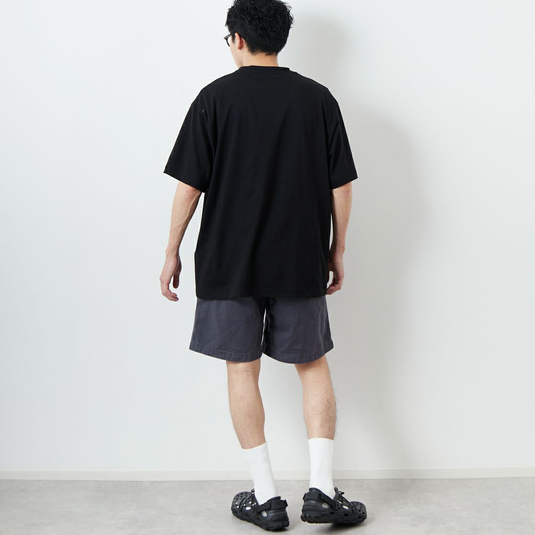 GRAMiCCi [グラミチ] Gショーツ ピグメントダイ [G4SM-P123] FOSSIL &&モデル身長：168cm 着用サイズ：M&&