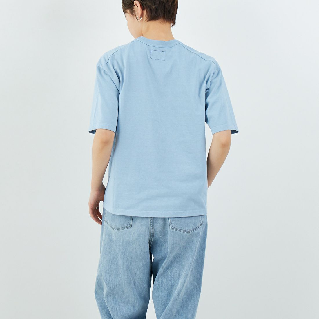 THE NORTH FACE PURPLE LABEL [ザ ノースフェイス パープルレーベル] 7オンス ポケットTシャツ [N25SI102] SX SX/OW &&モデル身長：160cm 着用サイズ：WS&&