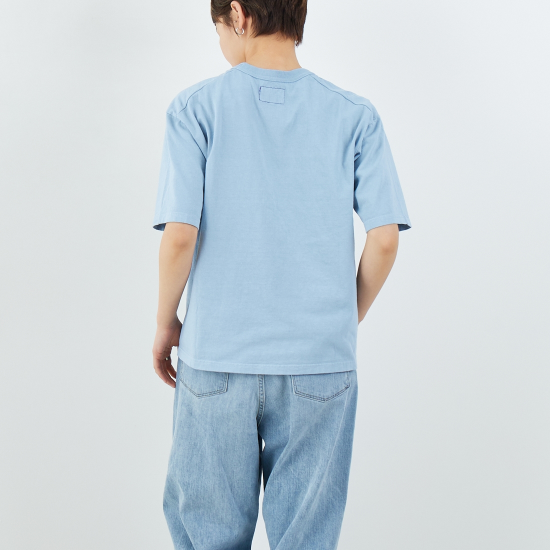 THE NORTH FACE PURPLE LABEL [ザ ノースフェイス パープルレーベル] 7オンス ポケットTシャツ [N25SI102] SX SX/OW &&モデル身長：160cm 着用サイズ：WS&&