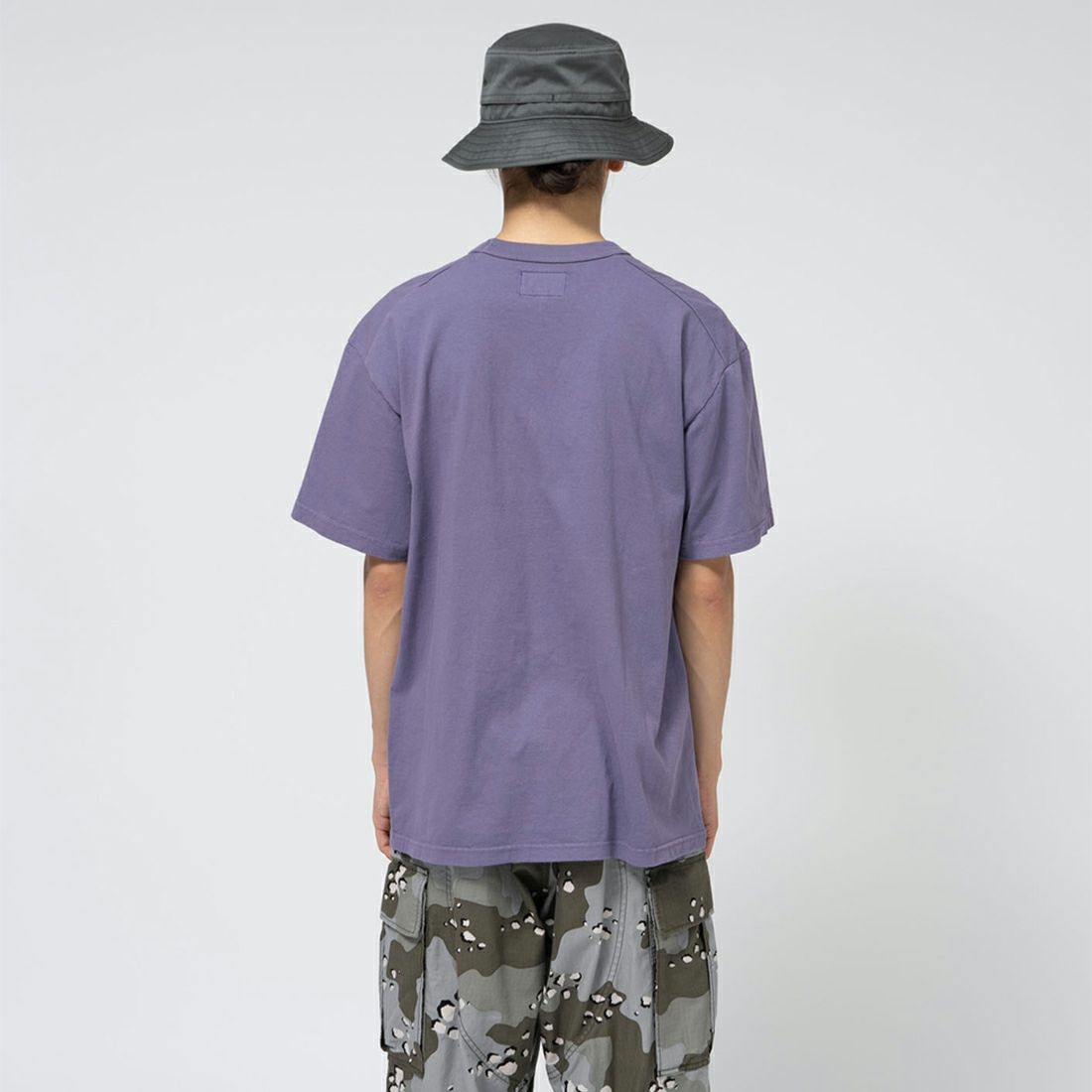 THE NORTH FACE PURPLE LABEL [ザ ノースフェイス パープルレーベル] 7オンス ポケットTシャツ [N25SI102] FO FP/OW &&モデル身長：175cm 着用サイズ：M&&