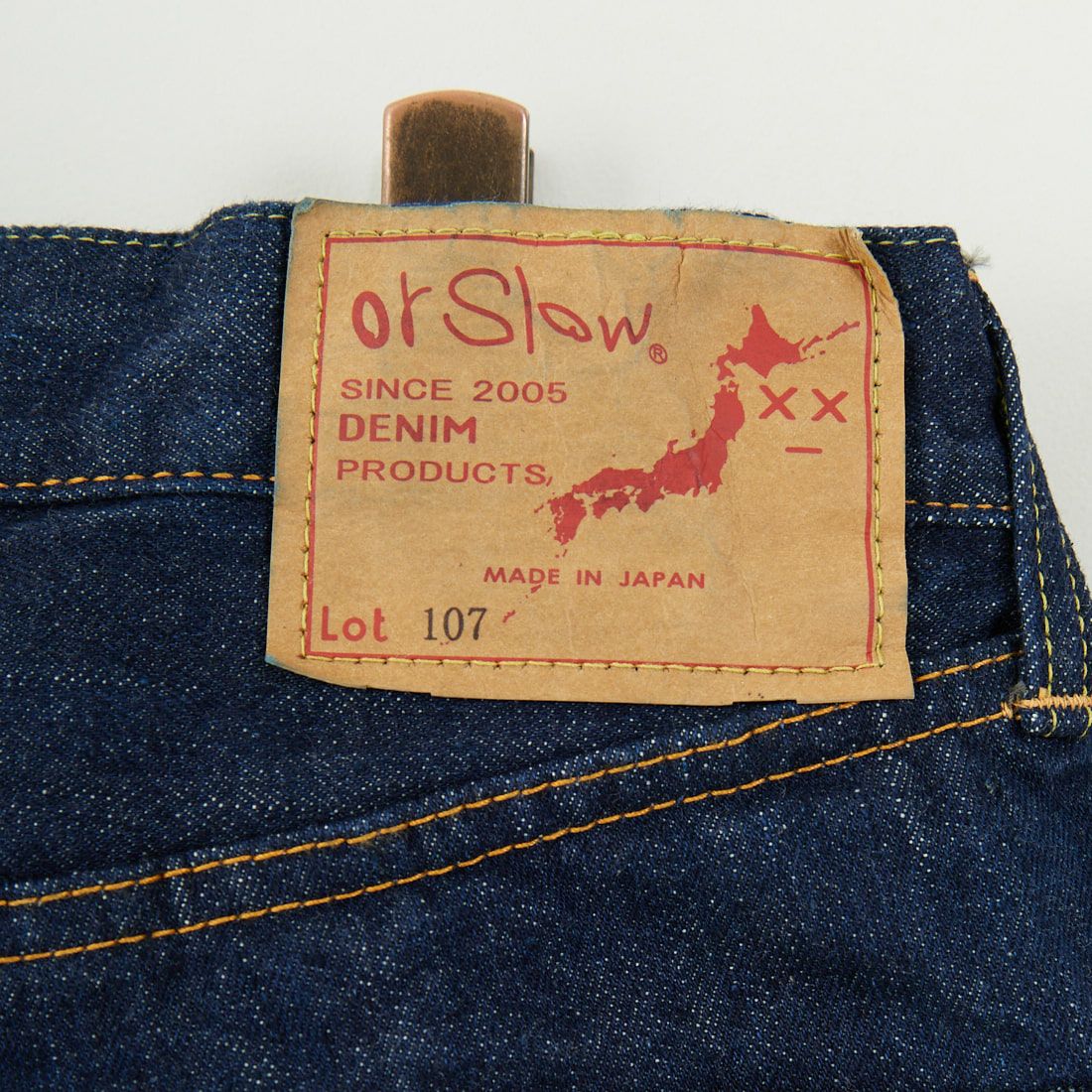 orSlow [オアスロウ] アイビーフィットデニム107 [01-0107SL] 81 ONE WAS