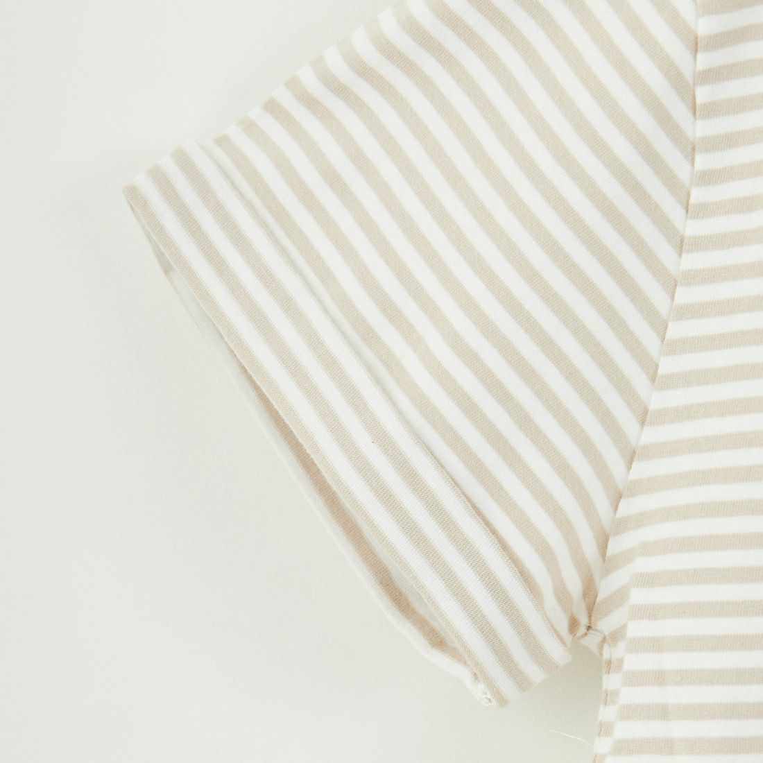 Gymphlex [ジムフレックス] ショートスリーブ ロールアップTシャツ [GY-C0446COM] WHT/BEG ST
