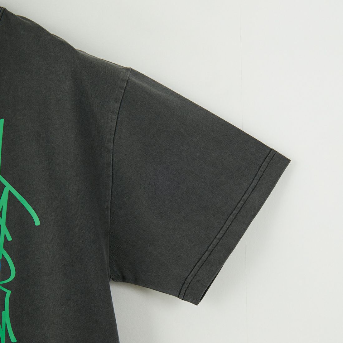 XLARGE [エクストララージ] PEACE AND FORTUNE ピグメントダイ ショートスリーブTシャツ [101251011025] BLACK