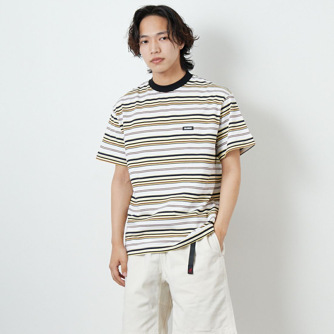 WHITE&&モデル身長：179cm 着用サイズ：M&&
