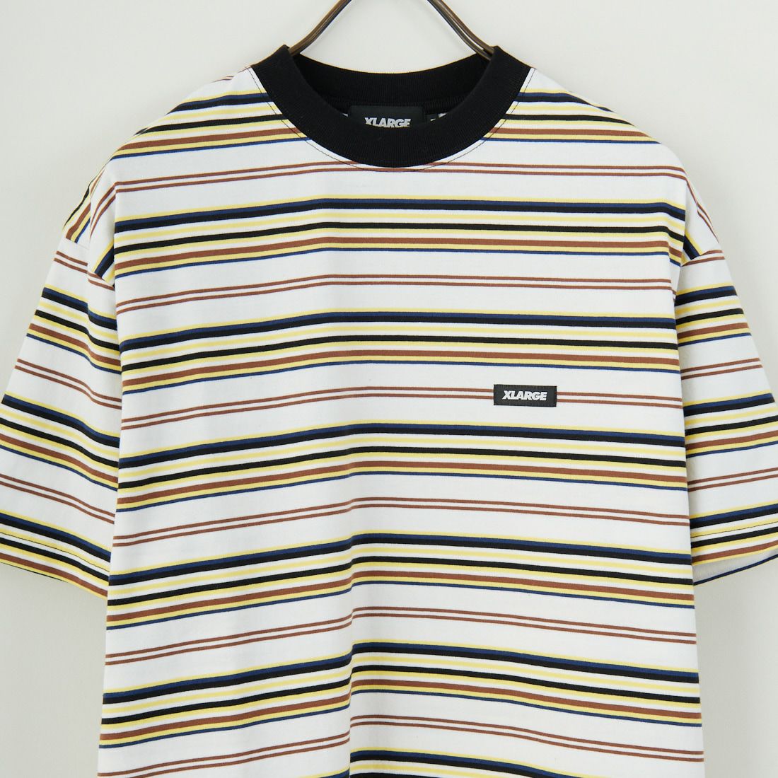 XLARGE [エクストララージ] ストライプ ショートスリーブTシャツ [101251011027] WHITE