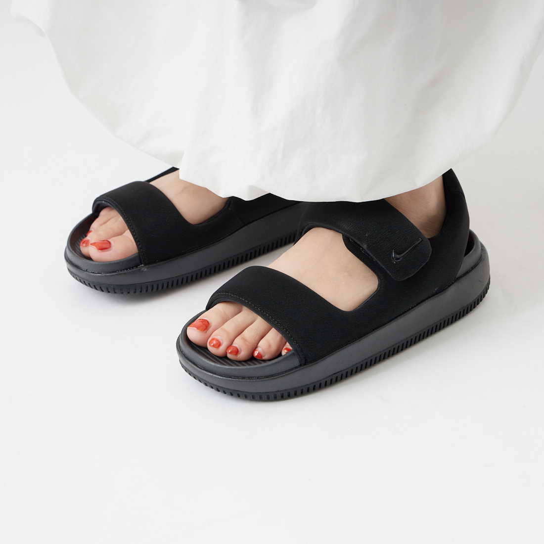 NIKE [ナイキ] ウィメンズ カームサンダル [FJ6043] 002 ﾗｲﾄﾎﾞｰ