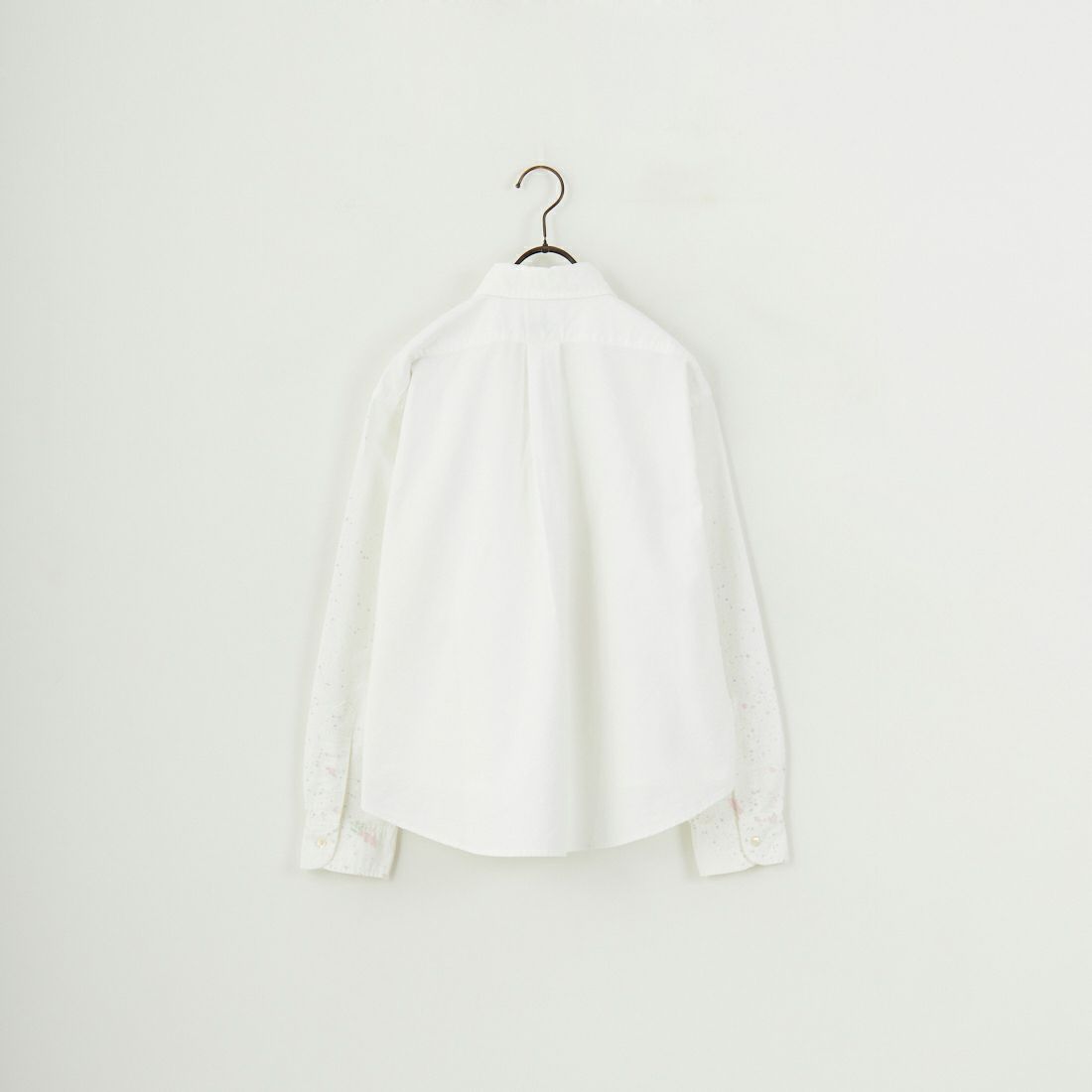 orSlow [オアスロウ] SHORT BUTTON DOWN SHIRT WITH PAINT [00-8212] P69 WHITE