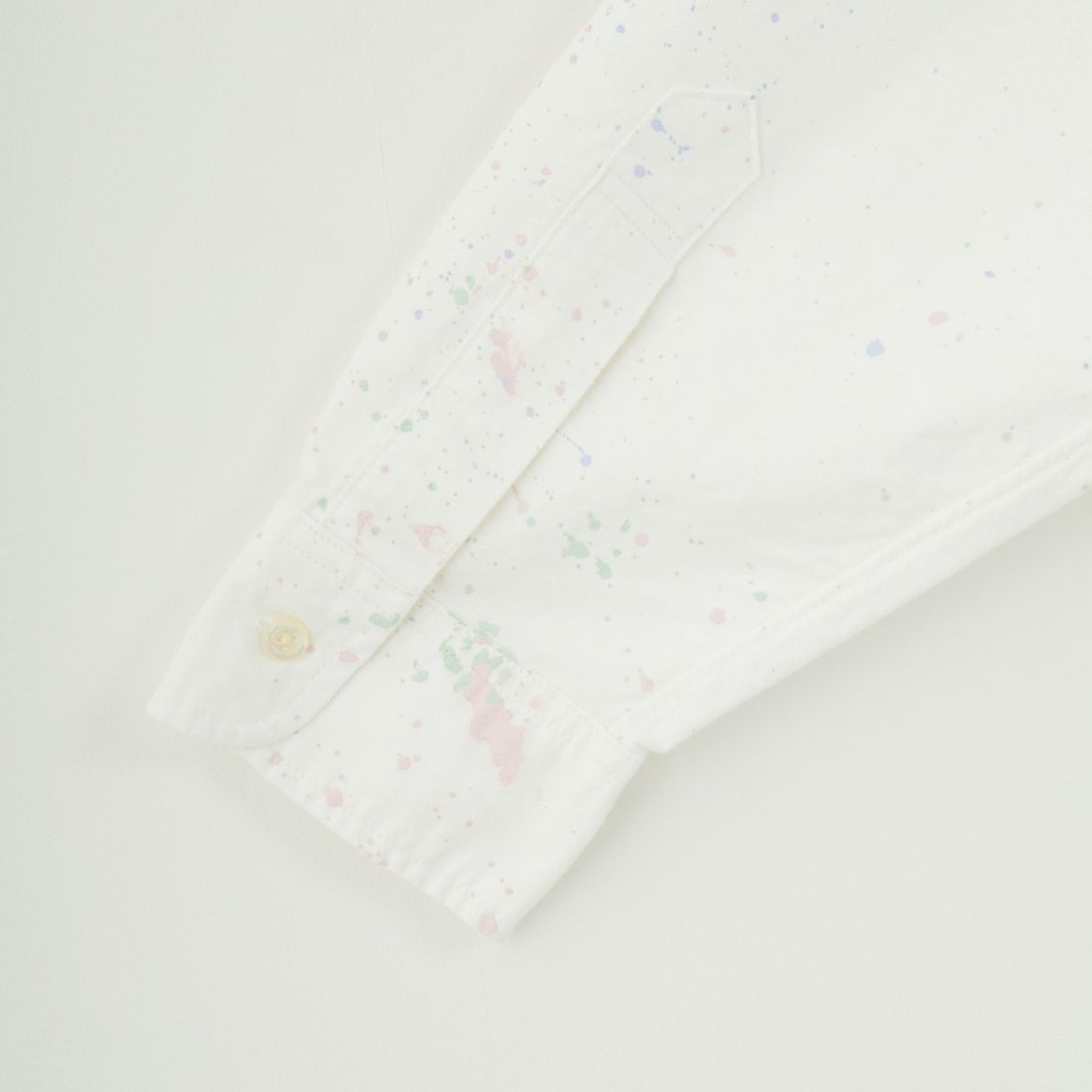 orSlow [オアスロウ] SHORT BUTTON DOWN SHIRT WITH PAINT [00-8212] P69 WHITE