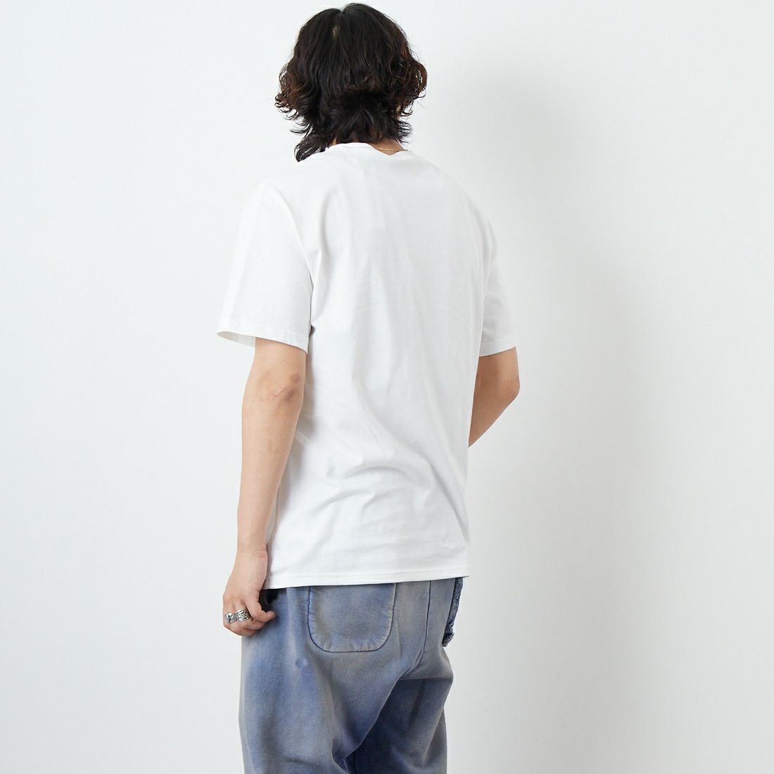 NIKE [ナイキ] マックス90 スポーツウェアTシャツ [HJ0757] 100 WHITE &&モデル身長：179cm 着用サイズ：M&&