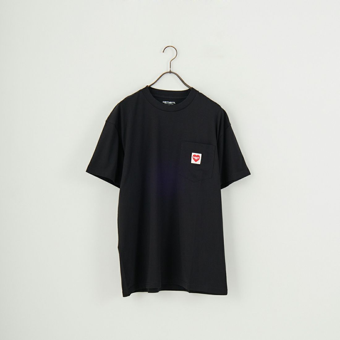 carhartt WIP [カーハートダブリューアイピー] ショートスリーブポケットハートTシャツ [I032128] BLACK/RED