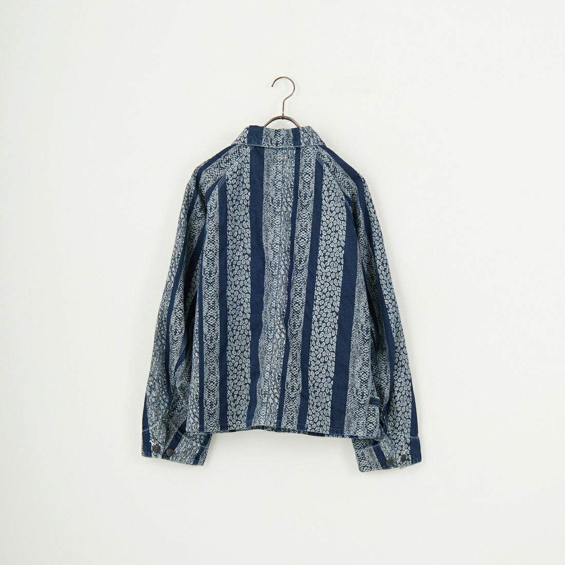 Needles [ニードルズ] パイソン柄ショートカバーオールジャケット [QV165] A INDIGO